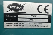 Botman 100850 barrel washing machine with output conveyor