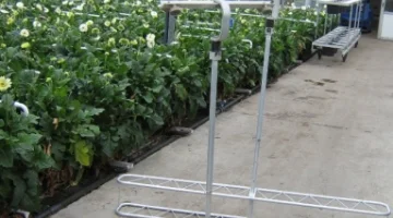 Devette chariots en aluminium monorail pour fleurs coupées