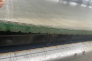 MVL pot plant buffer conveyor belt 650 x 200 stainless steel mobile frame