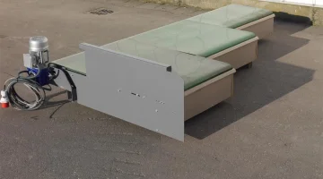 Aweta transportador de tres carriles, 249 cm de ancho