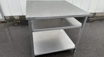 Table de travail acier inoxydable 96 x 96 cm